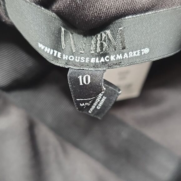 786 NWT WHBM Printed Scuba Fit-and-Flare Dress Size 10 - Picture 5 of 8